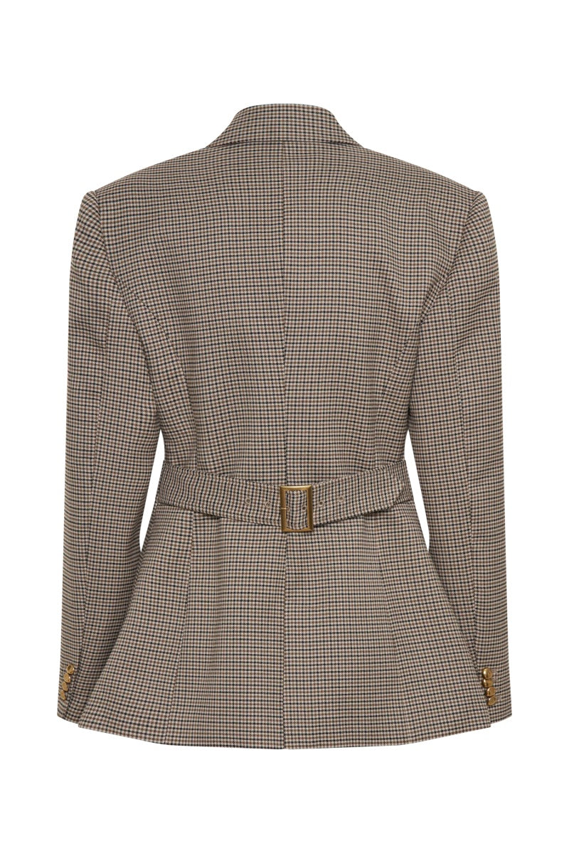 Chaquetas tipo blazer con hebilla de rejilla