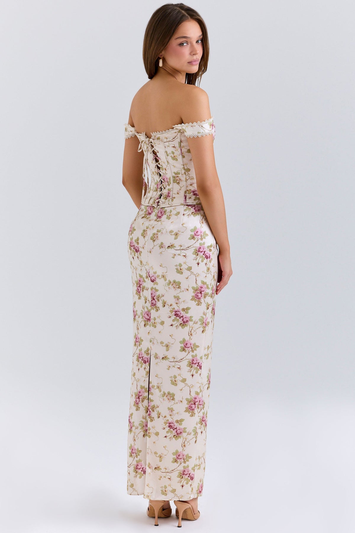 Keira Floral Backless Maxi Dress