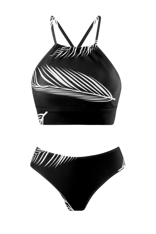 Traje de baño de bikini floral