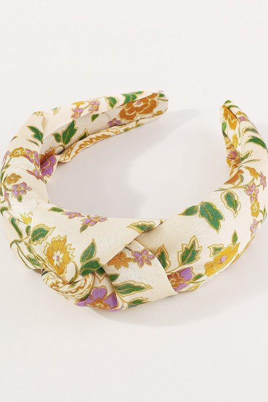 Diadema con nudo jacquard