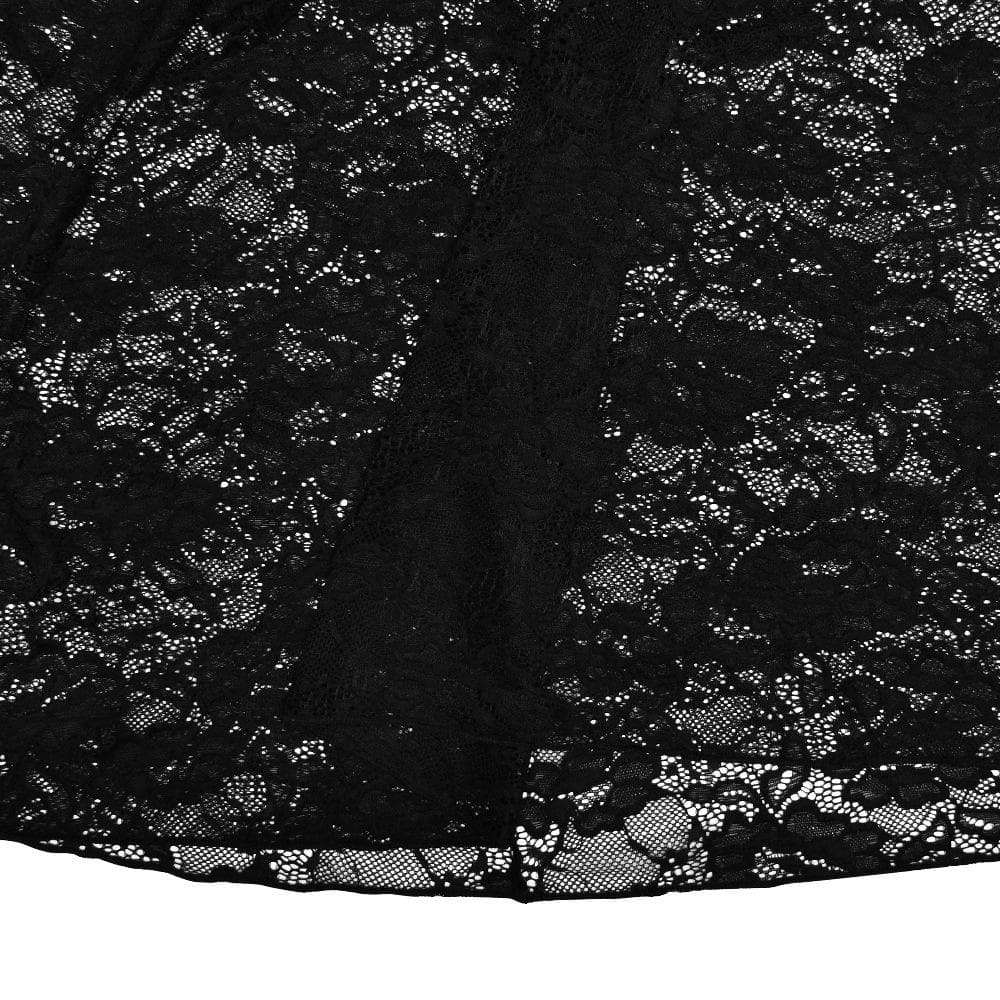 Sweetheart neck ruffle lace see through cami maxi skirt set | Festival Outfits Women