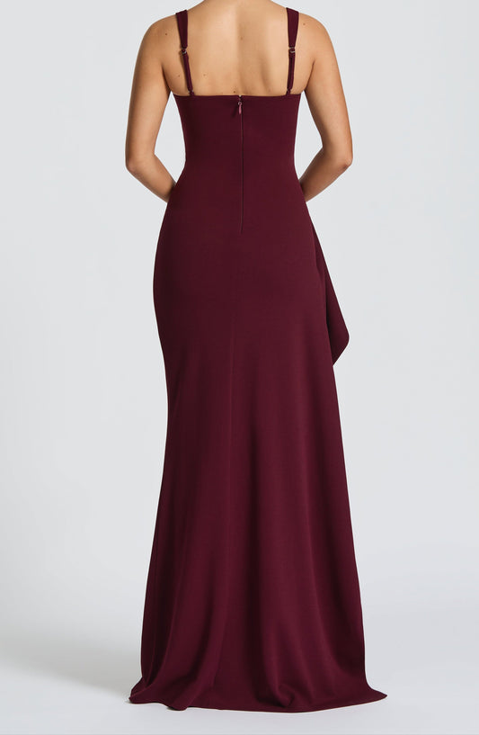Romancia Maxi Dress - Cherry Lacquer
