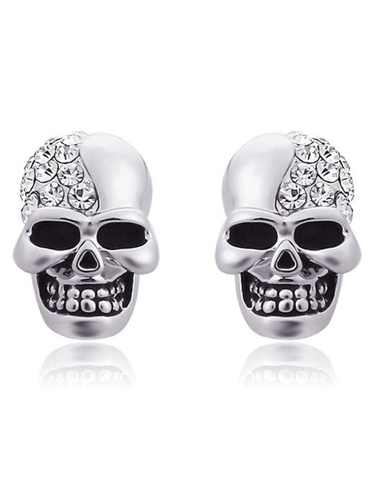 1 Pair Stud Earrings For Daily Festival Alloy Classic Skull for Women