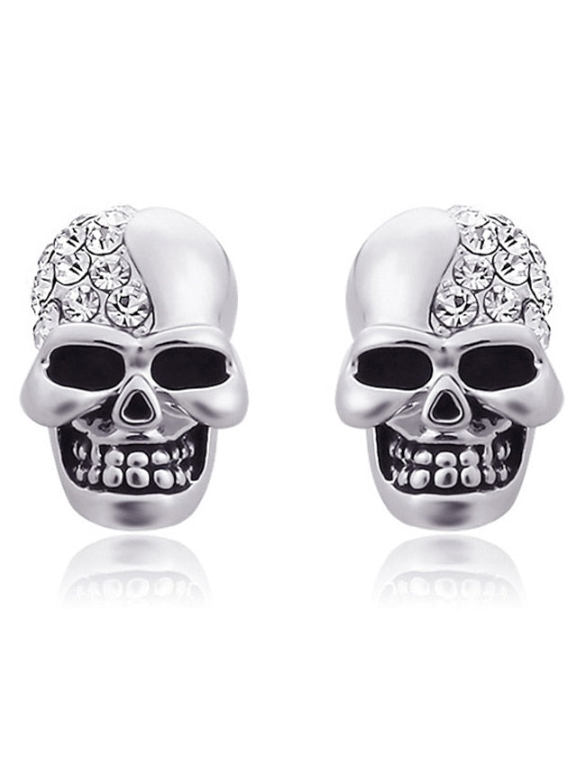 1 Pair Stud Earrings For Daily Festival Alloy Classic Skull for Women