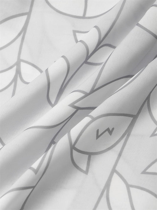 A Line Dress Midi Dress Gray 3/4 Length Sleeve Print Pure Color Ruched Fall Spring Crew Neck Elegant Casual Classic S M L XL XXL 3XL / Loose for Women