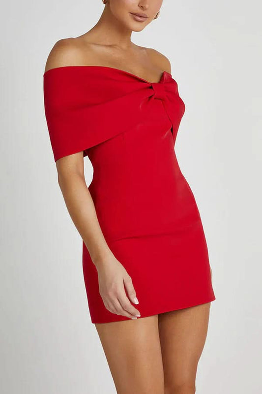 Rebecca Bow Mini Dress