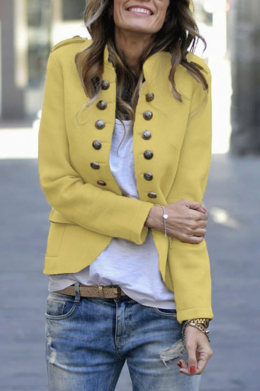Casual Buttons Design Jacket(3 Colors)