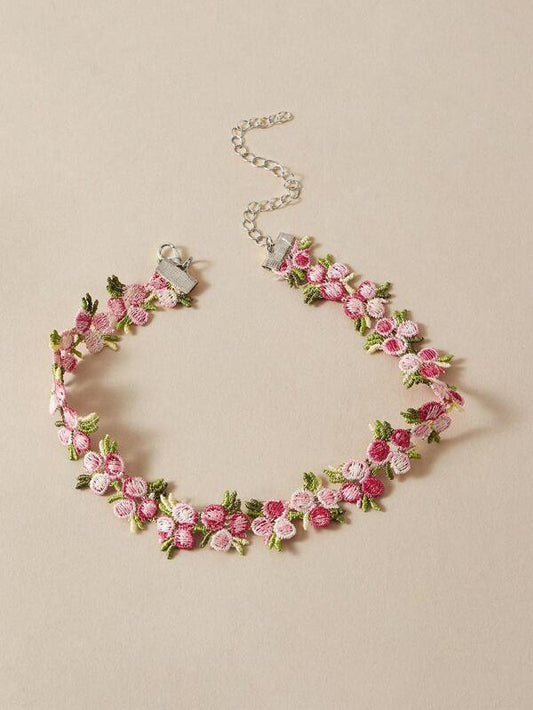 Lace Flower Choker for Women