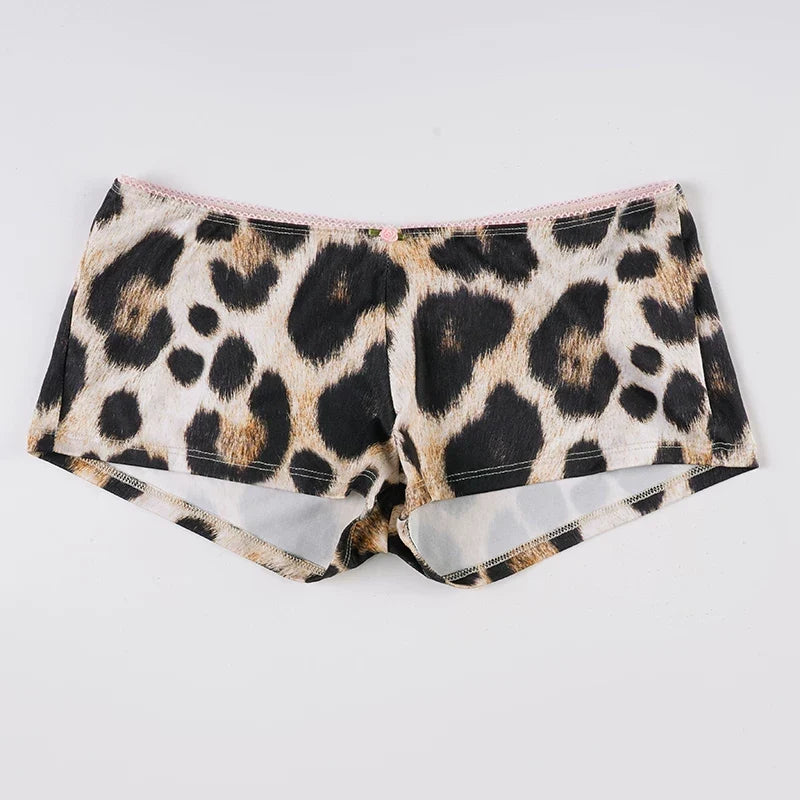 Ameerah Leopard Print Shorts Set
