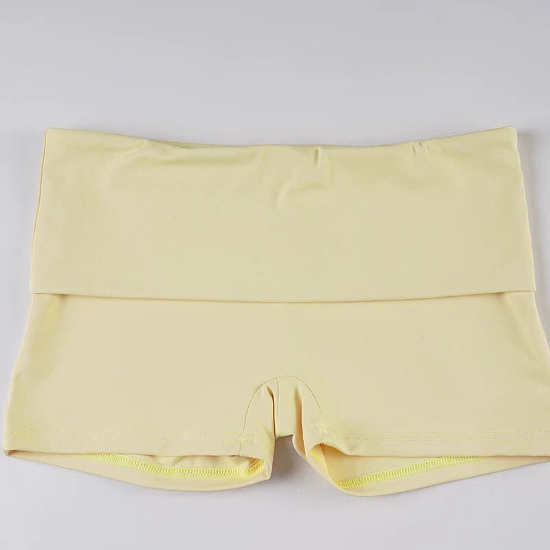 Amyra Off-Shoulder Halter Shorts Set