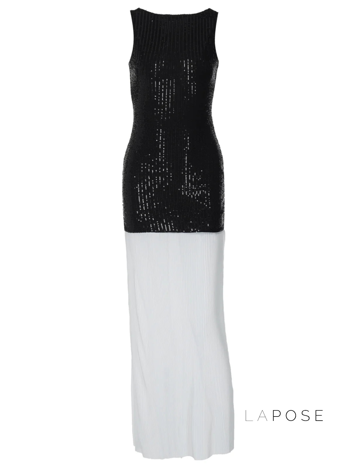 Anabia Black Sequin Maxi Dress