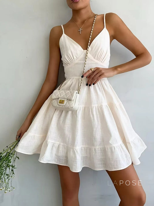 Andersyn V-Neck Corset Mini Dress