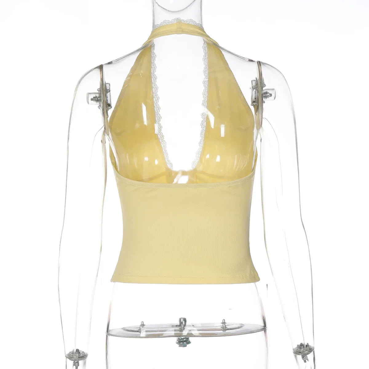 Bailey Lace Trim Halter Top
