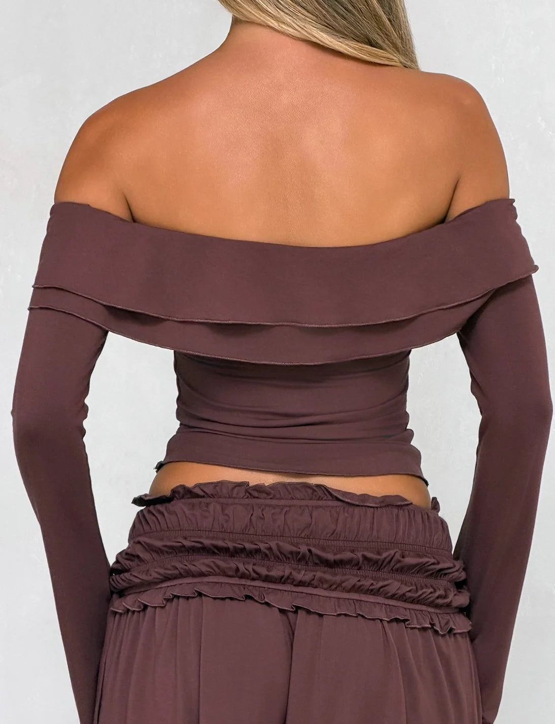 Carleigh Ruched Off-Shoulder Top
