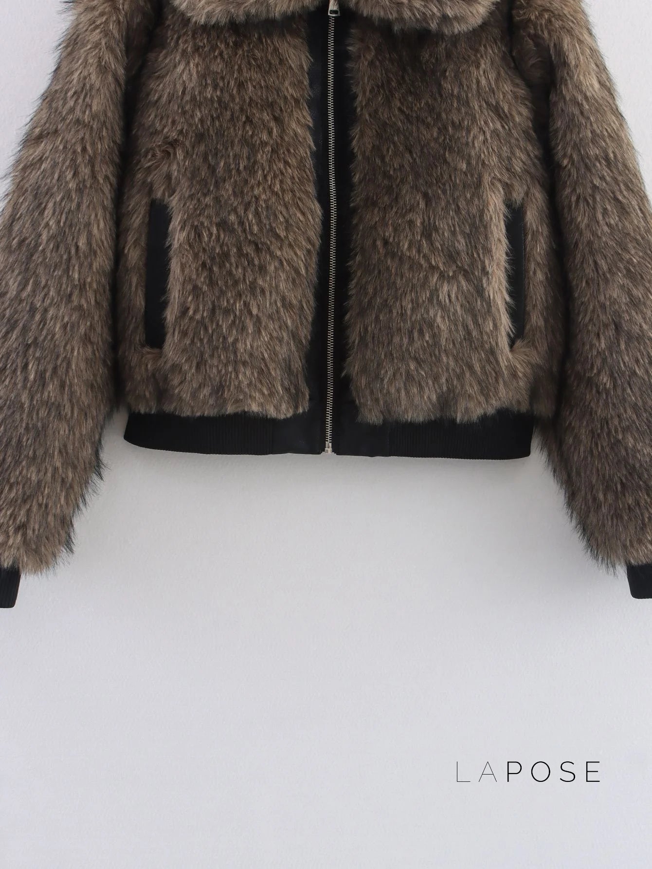 Eleonore Colorblock Faux Shearling Jacket