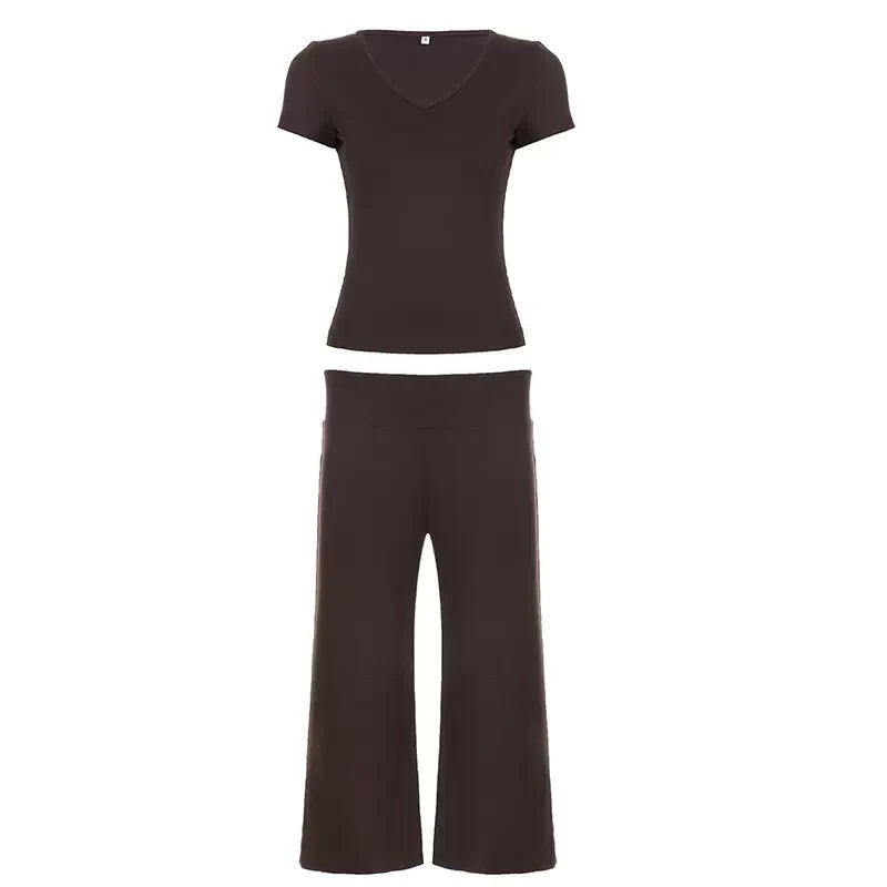 Emberlee V-Neck Top and Pants Set