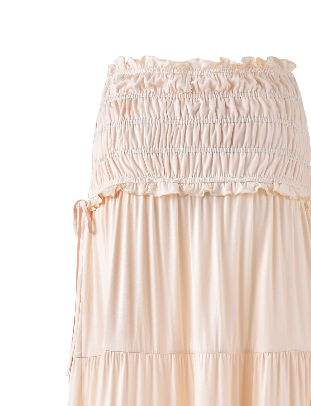 Gracelyn Polka Dot Maxi Skirt - Bone