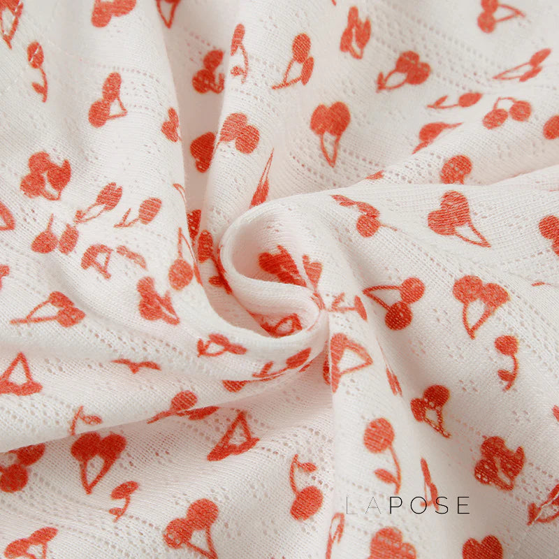 Jaycie Cherry Print Lounge Set