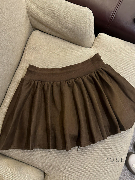 Liah Textured A-Line Mini Skirt