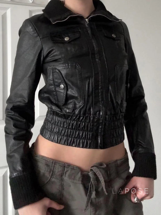Liv Patchwork Moto Jacket