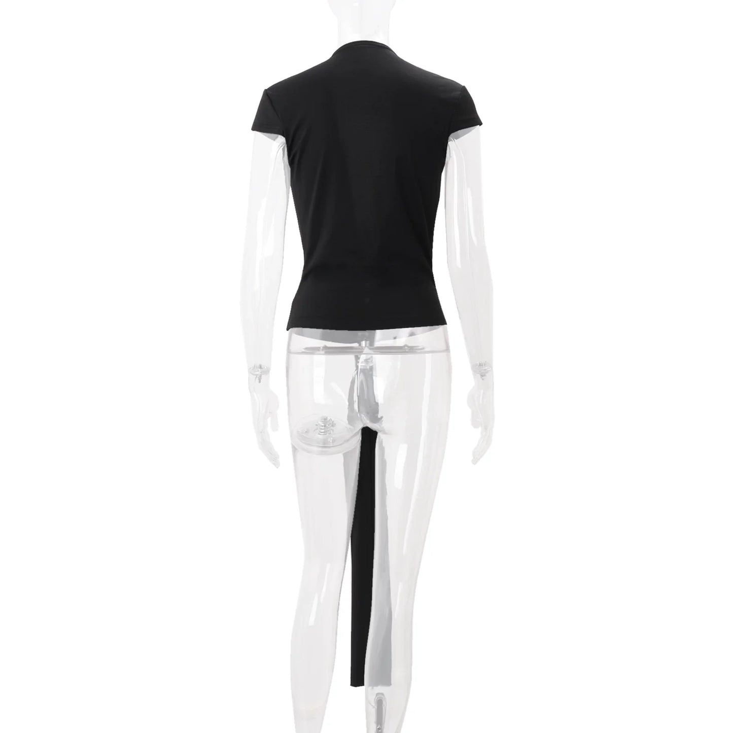 Myra Plunging Tie-Front Top