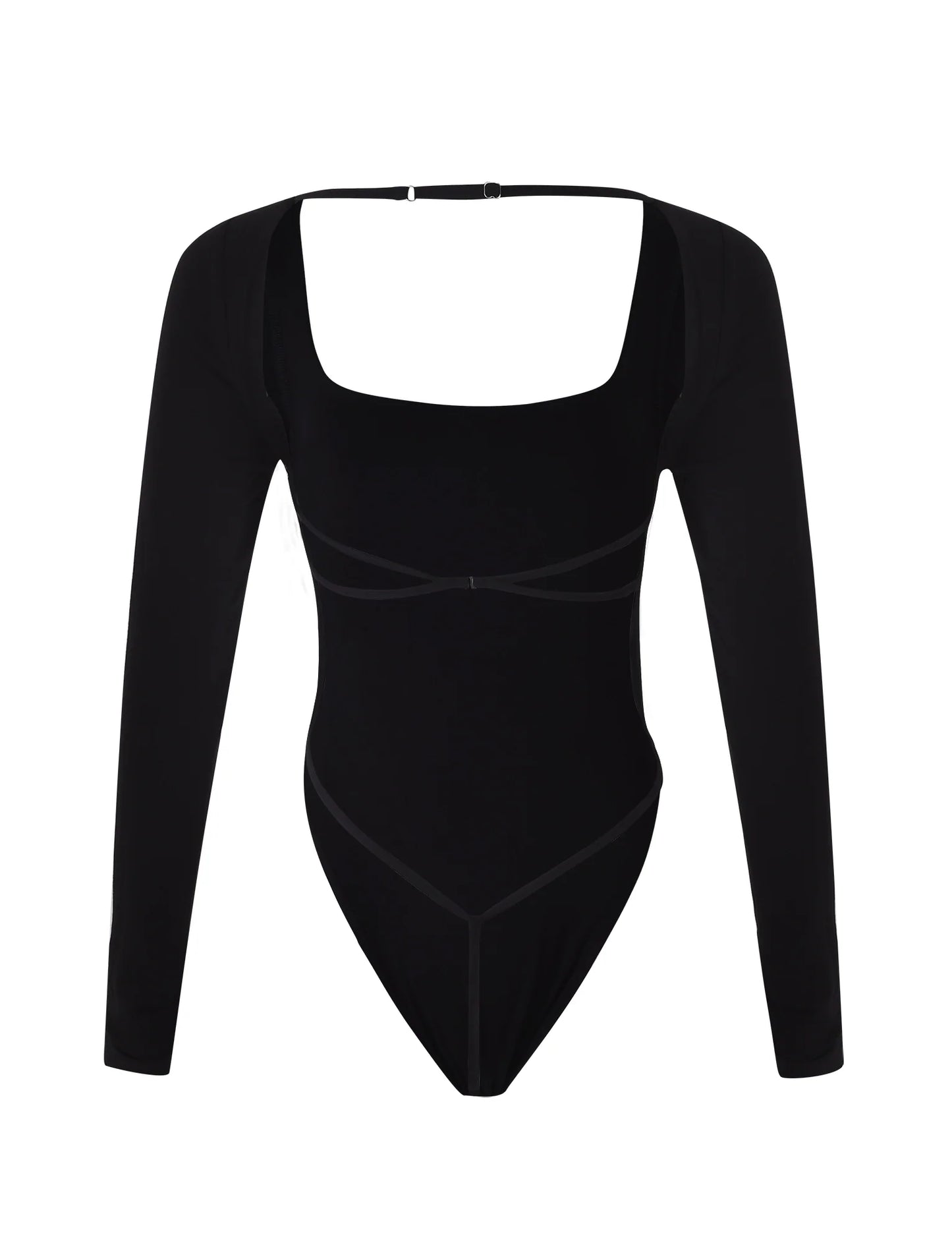 Oaklynn Backless Long Sleeve Bodysuit