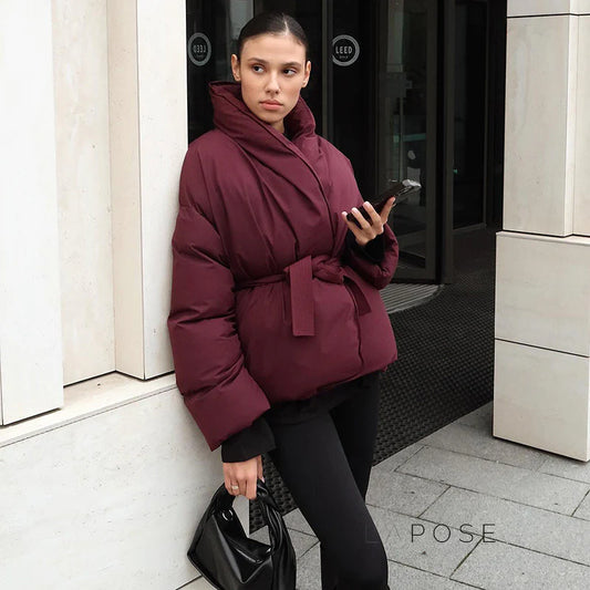 Paisleigh Belted Puffer Jacket