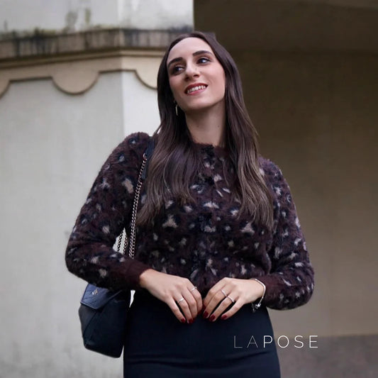 Roisin Leopard Bow Knit Cardigan