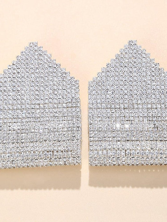 Earrings Long Believe Forever Imitation Diamond Earrings Jewelry Silver / Rose Gold / Gold For Wedding Party Holiday Prom for Women