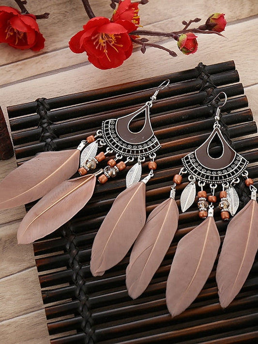 Earrings Textured Street Pure Color Earring / White / Red / Blue / Khaki / Fall for Women