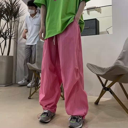 Pantalones rectos casuales de secado rápido e impermeables para mujer