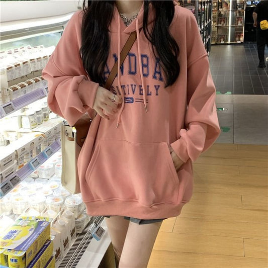 Sudadera con capucha informal de invierno para mujer con forro polar