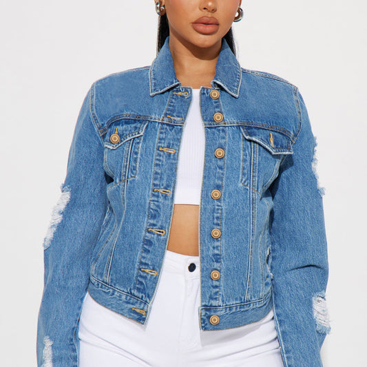 Chaqueta vaquera informal Rick de moda para mujer