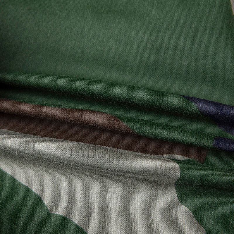 Pantalones cortos casuales de camuflaje con bolsillos y cordones para mujer