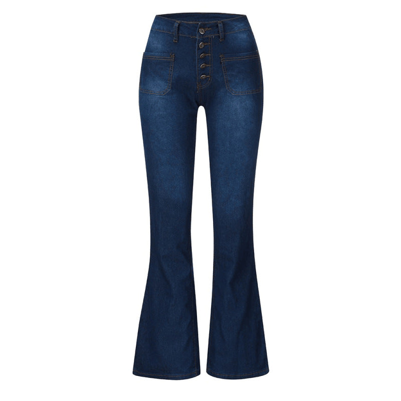 Women'S Fashion Casual High-Breasted Flared Pants