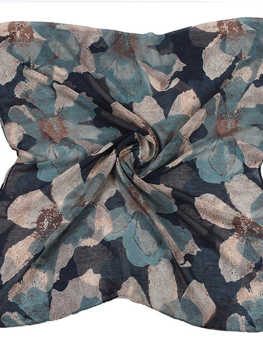 Fashion Spring Summer Fashion Women Scarf Big Floral Print Viscose Ladies Big Shawls Female Scarves Decorate for Women