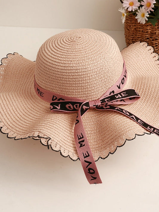Sun Hat Straw Hat Holiday Straw Vacation Beach Sunscreen Breathability Casual / Daily 1 pcs for Women