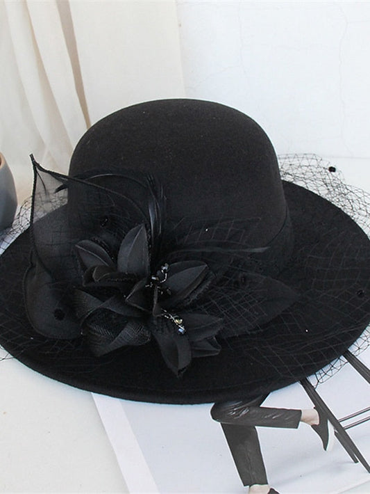 Hat Bucket Hat Black Pink Yellow Party Outdoor Dailywear Floral Floral Portable Windproof Comfort for Women