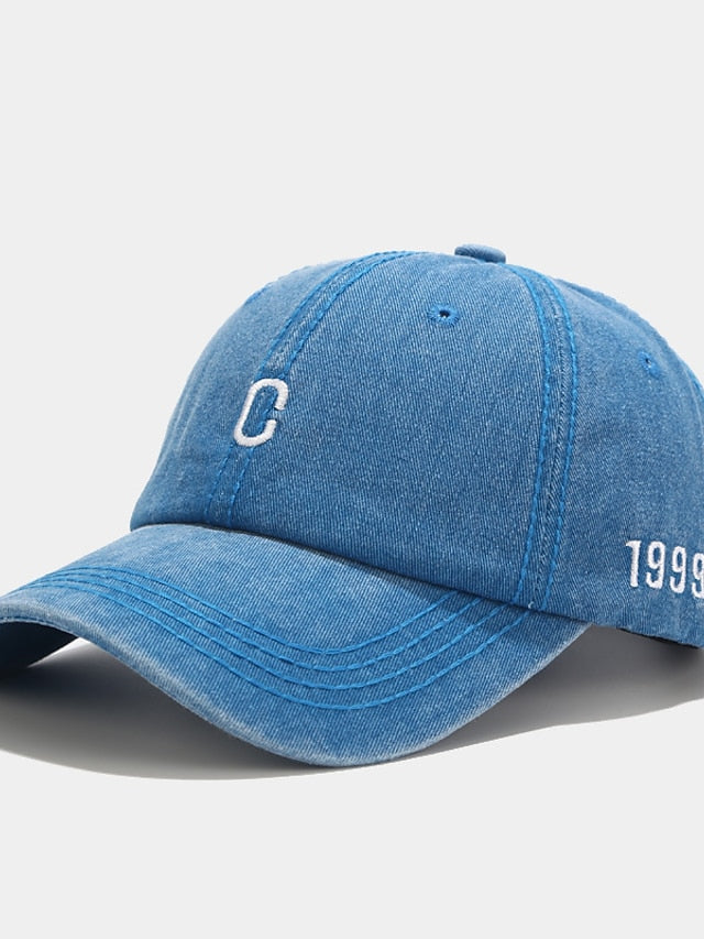 1pcs Embroidery Plain Baseball Hats Washed Cotton Cap For Men Women Adjustable Snapback Caps Baseball Cap Letter Dad Hat for Women