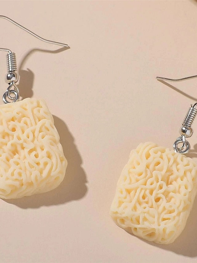 1 Pair Drop Earrings For Birthday Street Gift Resin Geometrical Fashion for Women