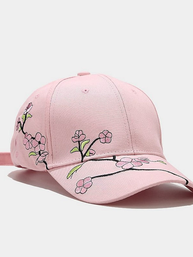 1pcs New High Quality Unisex Cotton Outdoor Baseball Cap Plum Embroidery Snapback Fashion Sports Hats For Men & Women Cap for Women