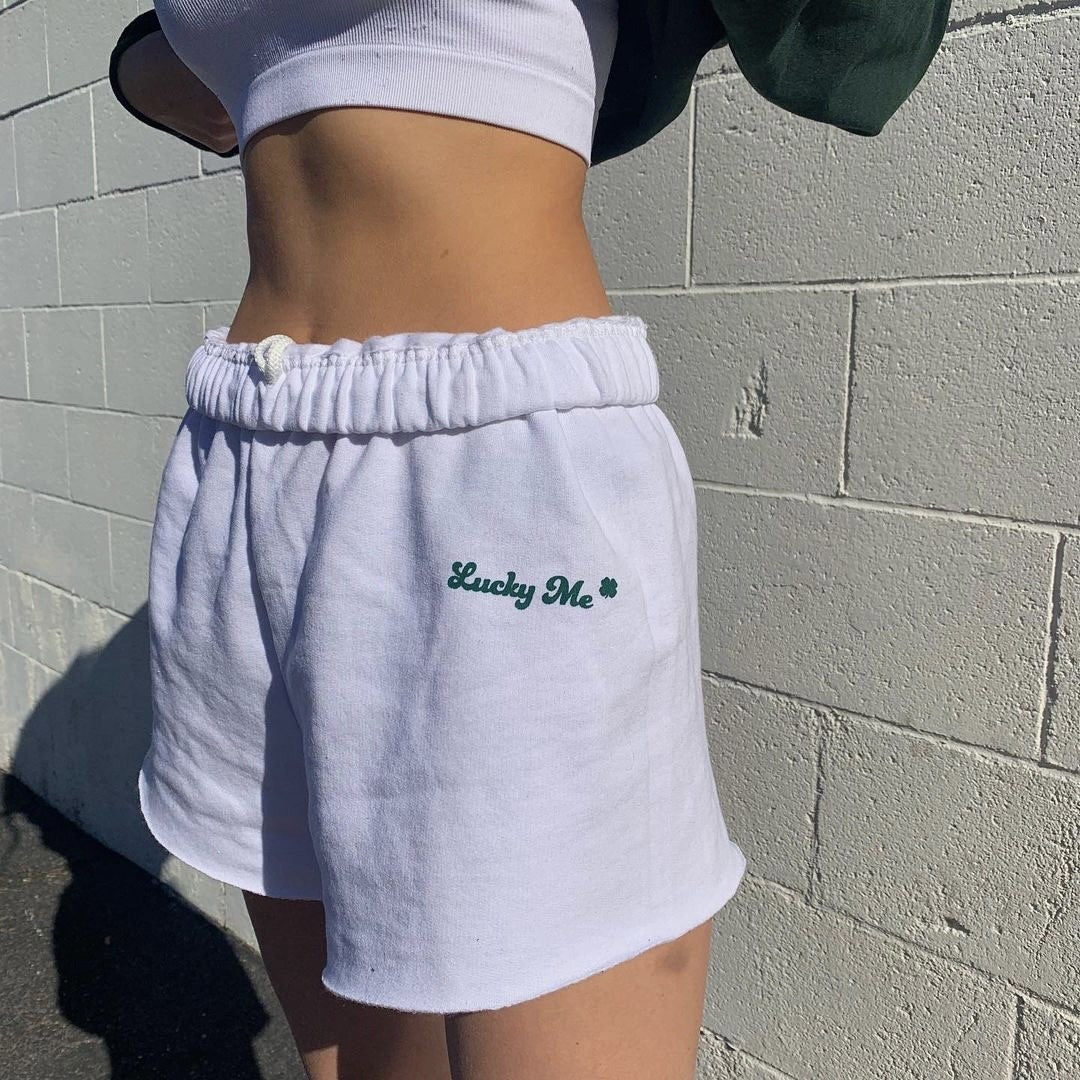 Women Fashion Casual Letter Printing Shorts