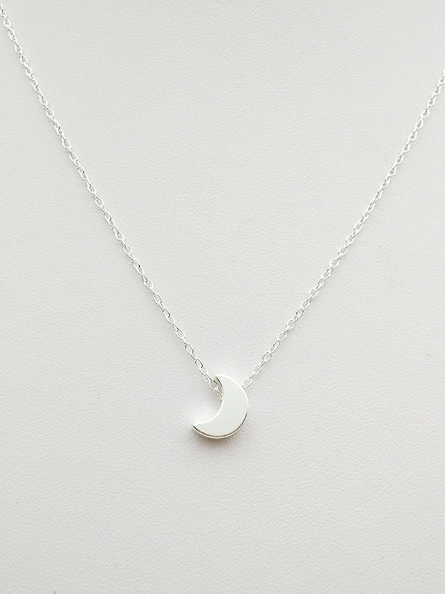 Pendant Necklace For Daily Alloy Moon Crescent Moon for Women