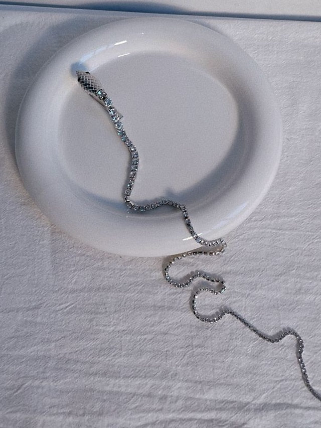 1PC Hair Accessory Set For Wedding Street Daily Festival Pave Imitation Diamond Alloy Silver for Women