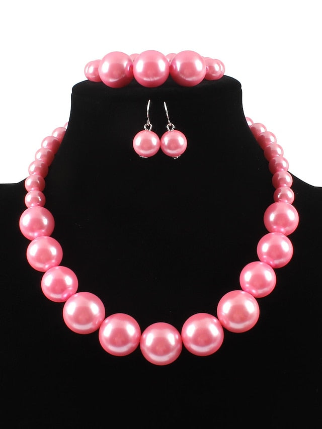 necklace Chic & Modern Party Pure Color Jewelry Sets for Women