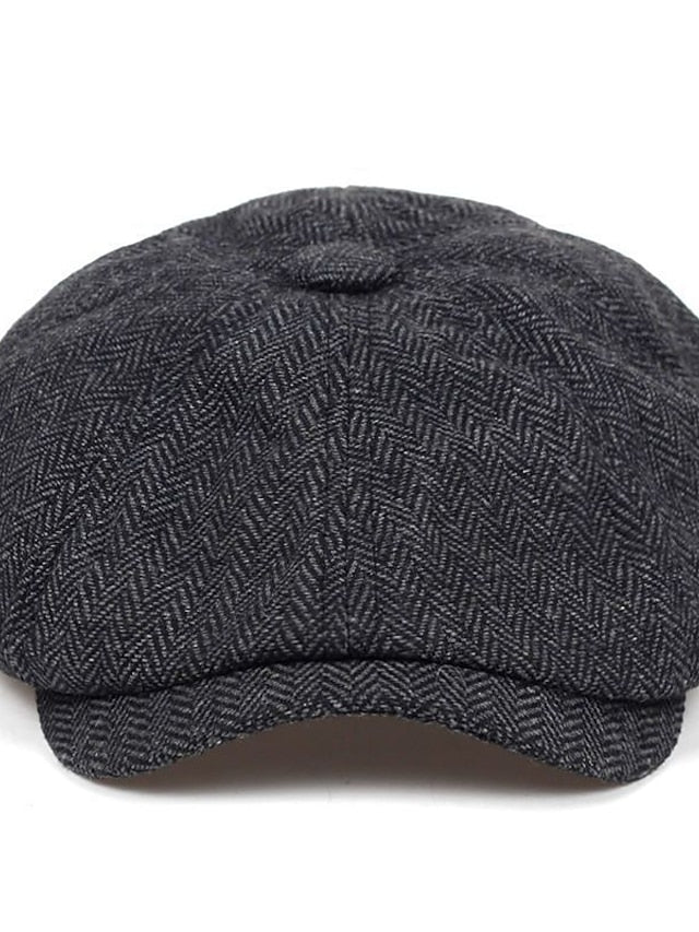 Hat Beret Hat Black Light Brown Brown Outdoor Street Dailywear Print Stripe Windproof Comfort Breathable for Women