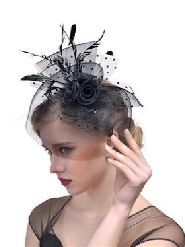 Hair Clip Party Party Solid Color Headwear / Red / Blue / Fall / Winter / Spring for Women