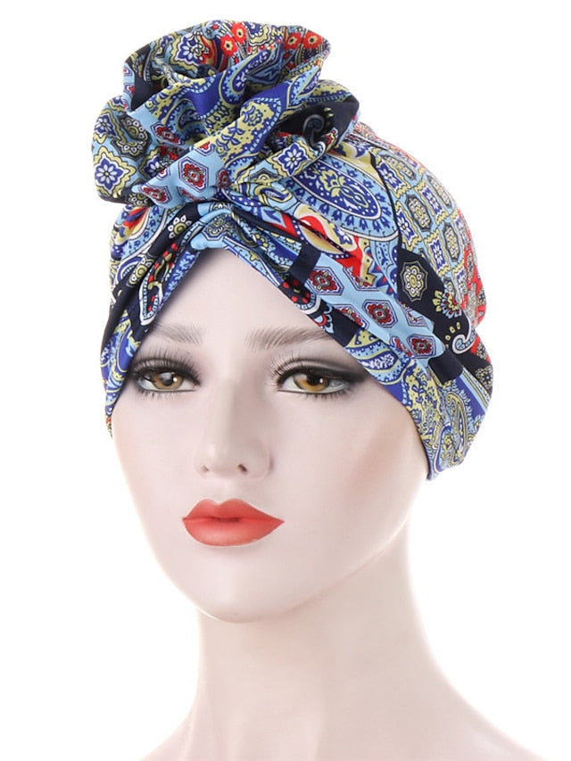 Turban Office Daily Flower / Plants Polyester Boho Cute 1 pcs for Women