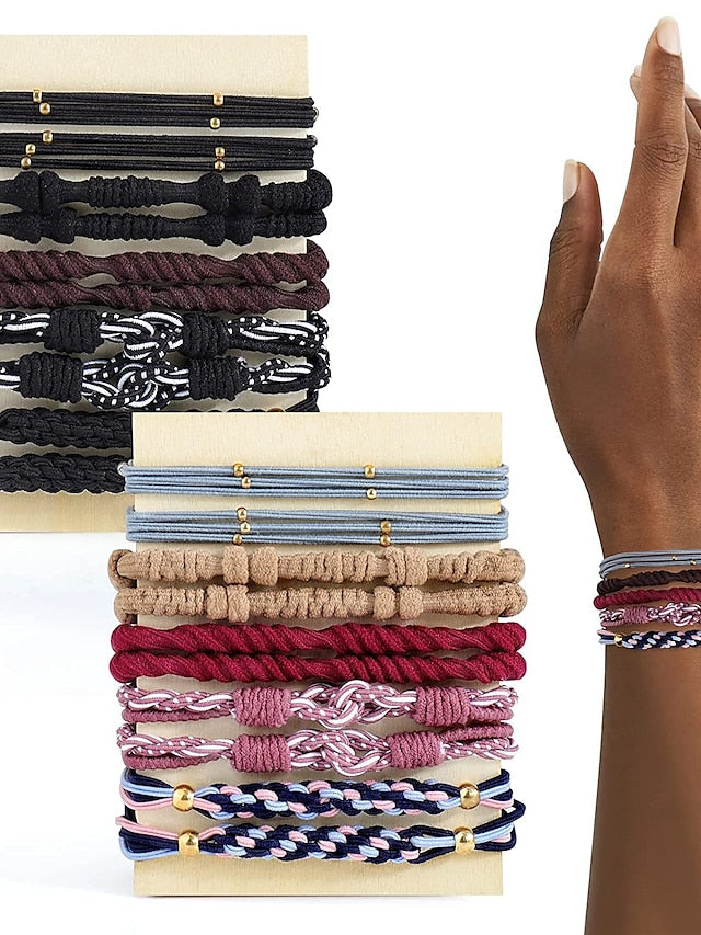 20pcs Hair Ties Hair Tie For Daily Thread Cord (Without the Card) for Women