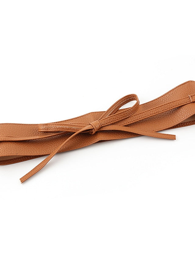 Belt Leather White Black Camel Gold Coffee Skinny Belt Outdoor Street Daily Holiday Pure Color / Spring / Summer / Fall / Winter / Alloy for Women